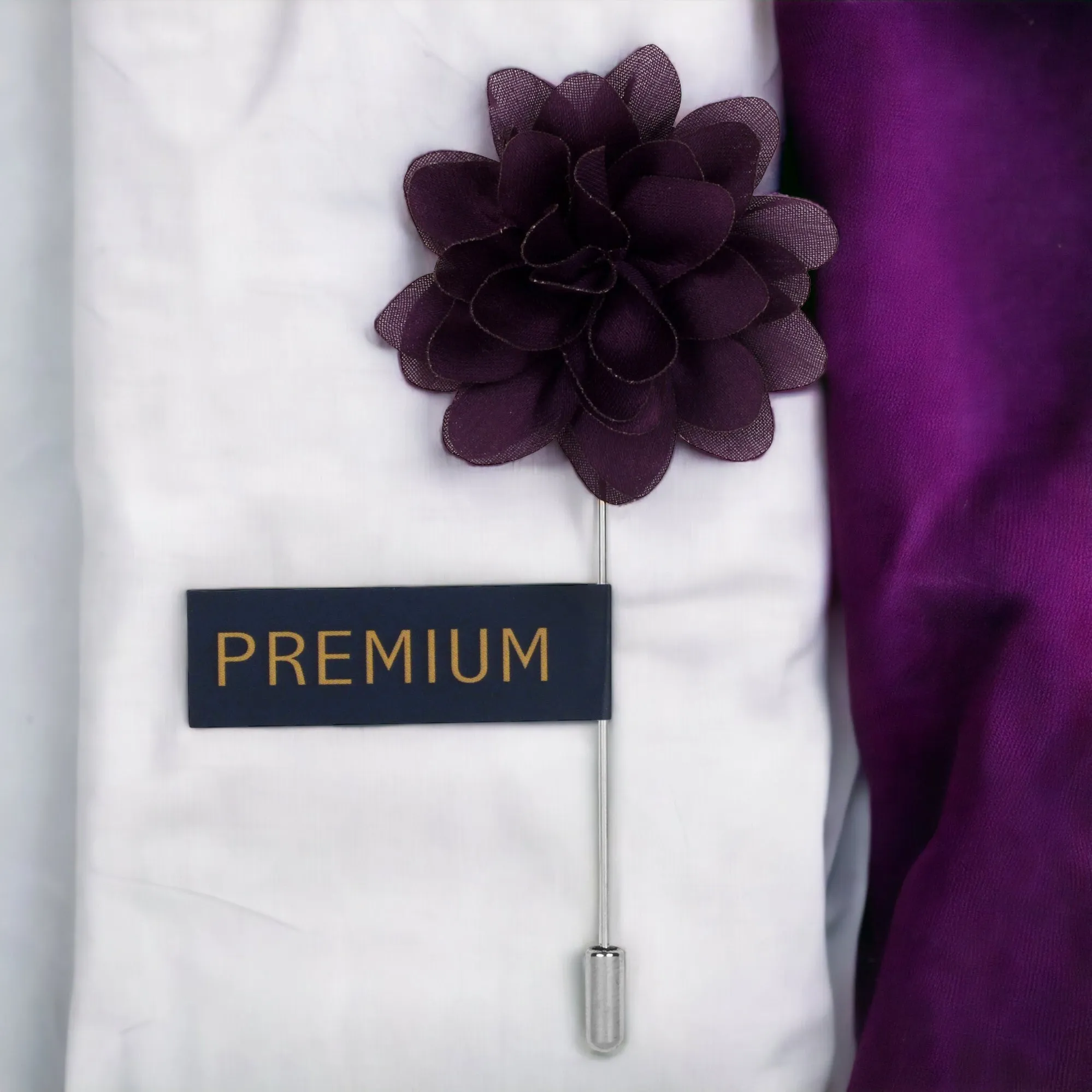 Peluche Elron Petals Purple Brooch Lapel Pin