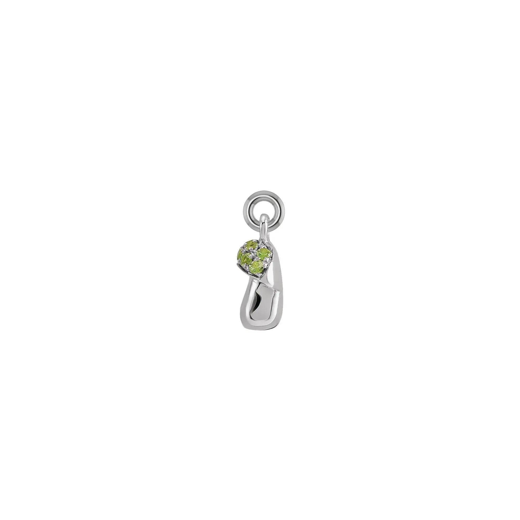 Peridot Mushroom Pendant (14K)