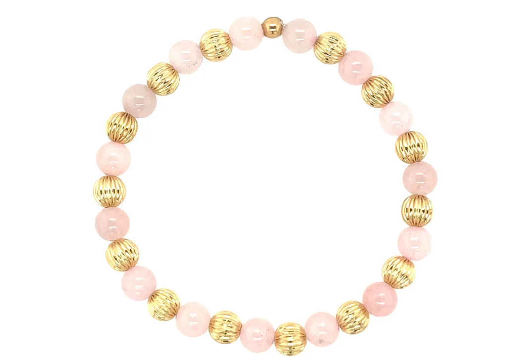 "LUCY" 14k gold-filled & pearl beaded bracelet