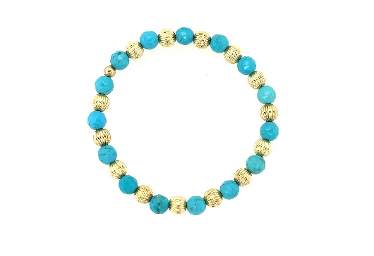 "LUCY" 14k gold-filled & pearl beaded bracelet