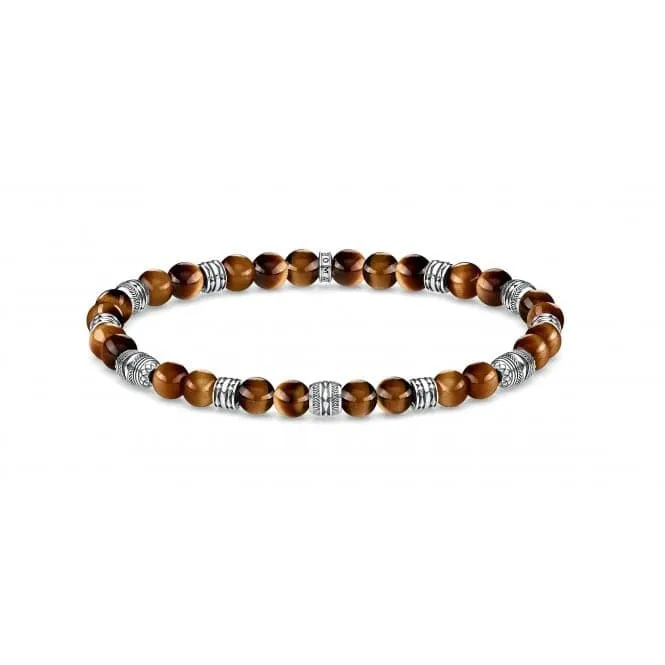 Rebel At Heart Lucky Charm Tiger's Eye Bracelet A1923-826-2