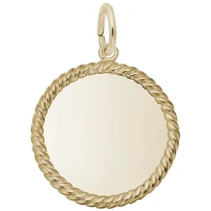 Rembrandt Small Rope Disc Charm