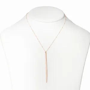 Rose Gold Icicle Necklace - Large