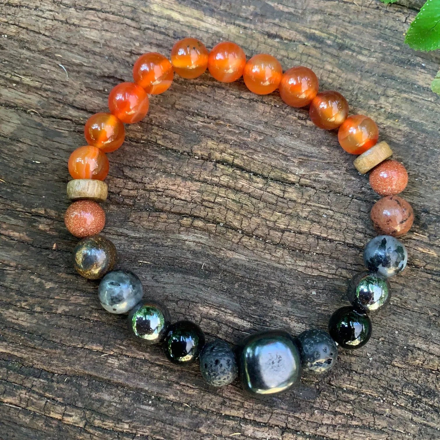 Shungite Amplified SACRAL Chakra Bracelet ~ Medium [#32]