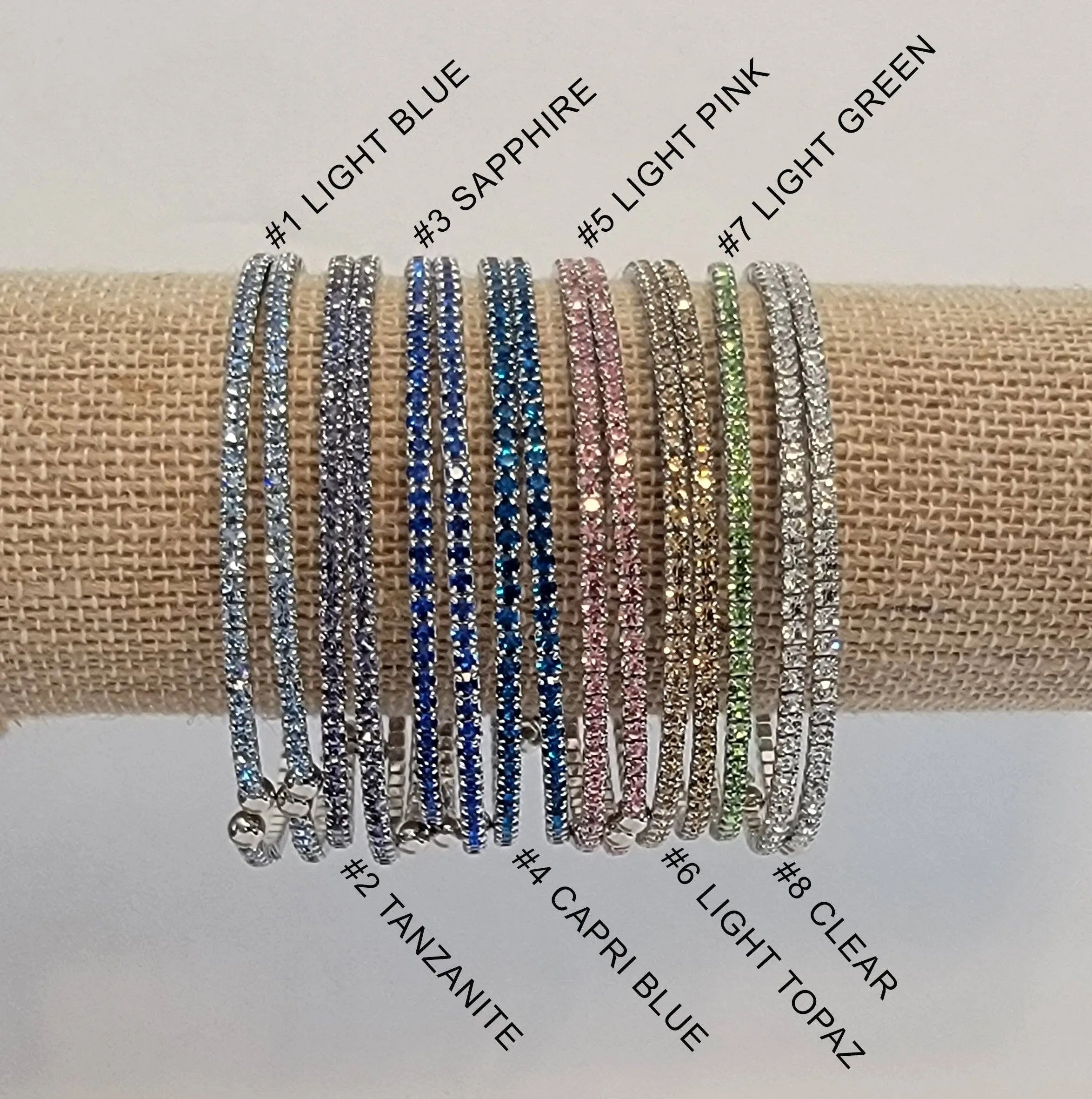 Silver Gem Bracelets