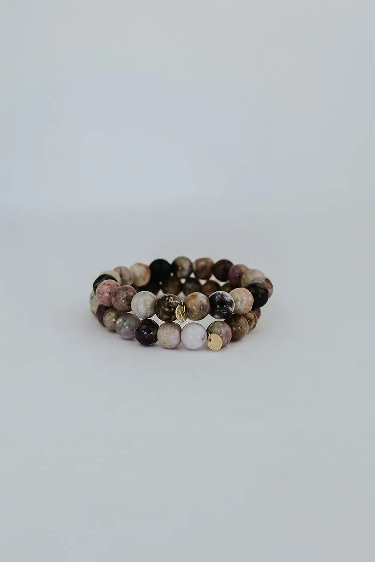 Stretchy Bracelet Large - Tourmaline