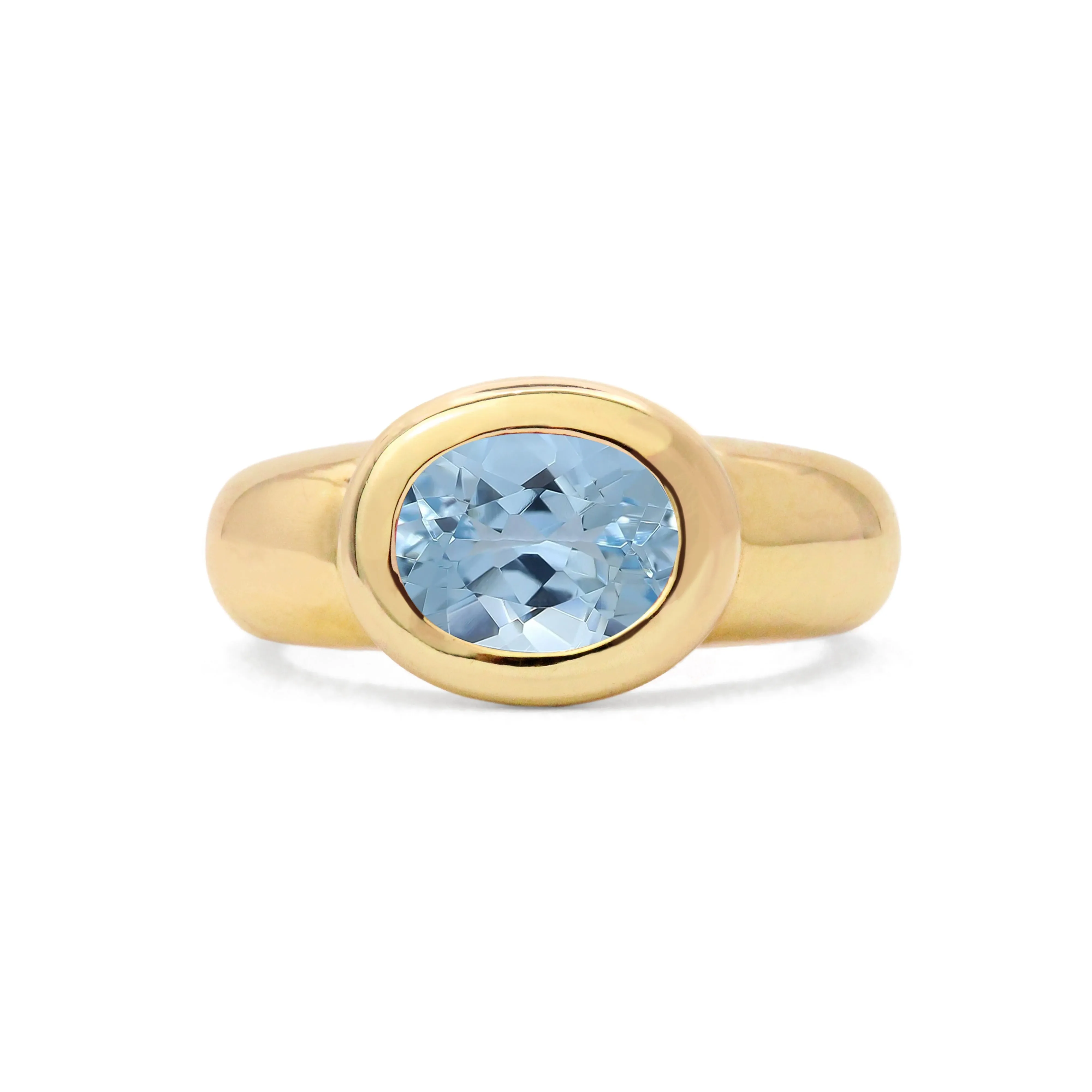 The Gumball 18K Gypsy Ring