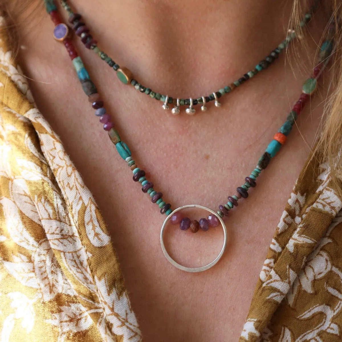 Tiddlywink with Circle Necklace