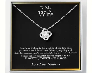 To My Wife Necklace, Wife Gift, Wife Birthday Gift, Wife Necklace, Anniversary Gift For Wife