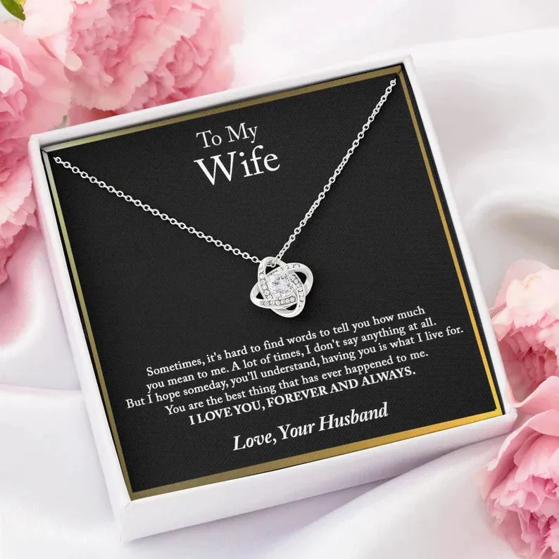 To My Wife Necklace, Wife Gift, Wife Birthday Gift, Wife Necklace, Anniversary Gift For Wife