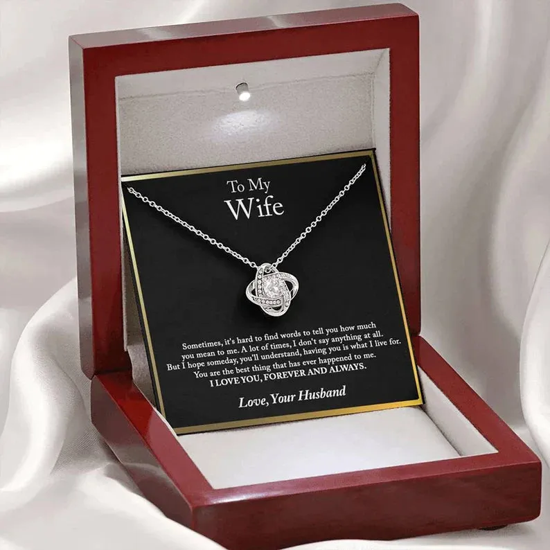 To My Wife Necklace, Wife Gift, Wife Birthday Gift, Wife Necklace, Anniversary Gift For Wife