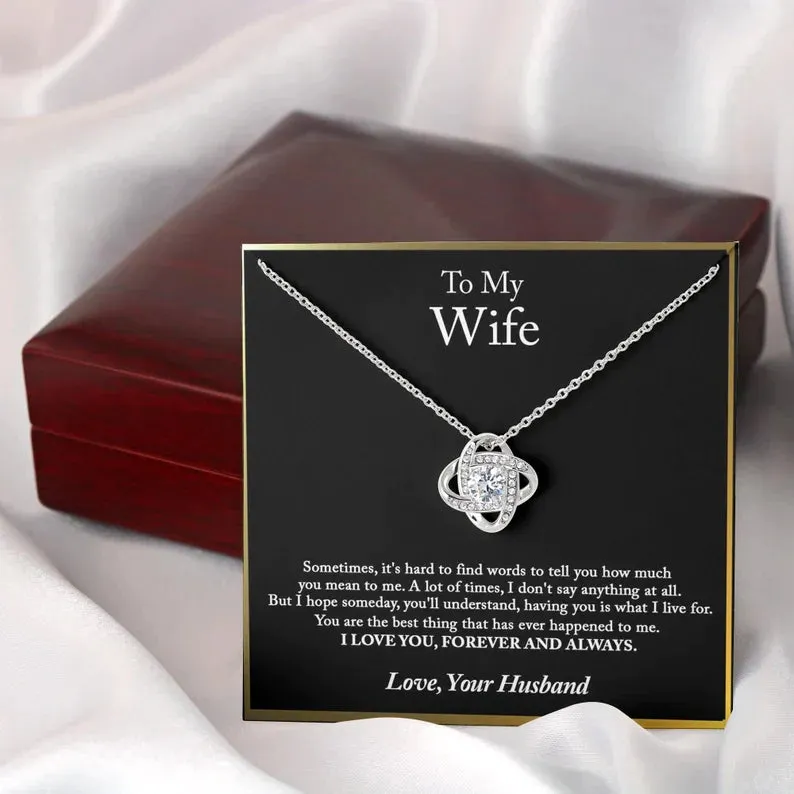 To My Wife Necklace, Wife Gift, Wife Birthday Gift, Wife Necklace, Anniversary Gift For Wife