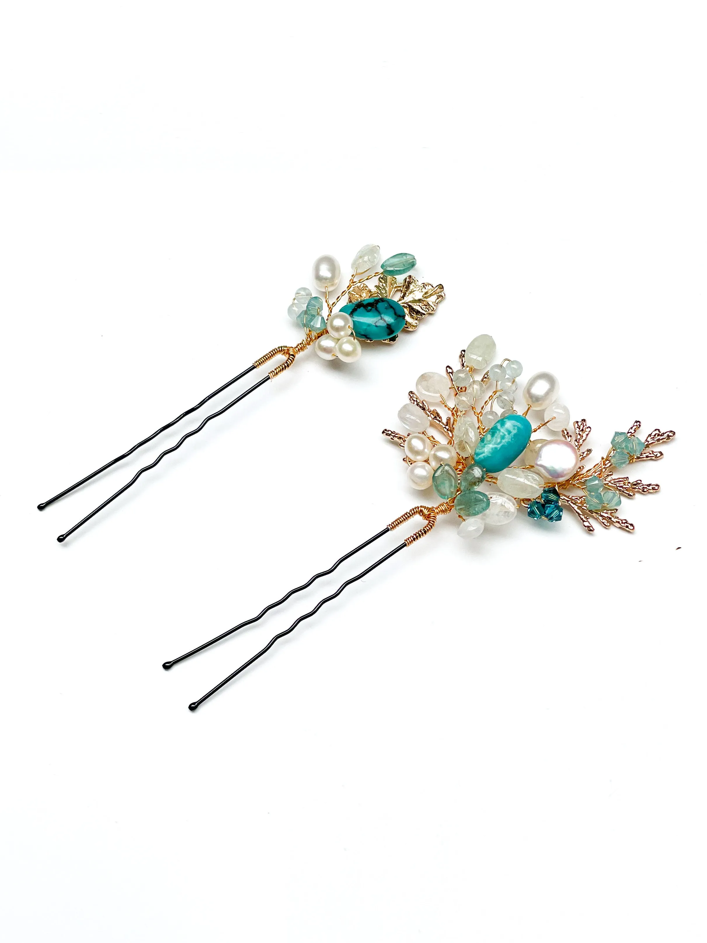 Turquoise Dream Hairpins