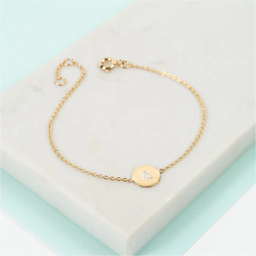 Westwick Yellow Gold Vermeil Disc Bracelet