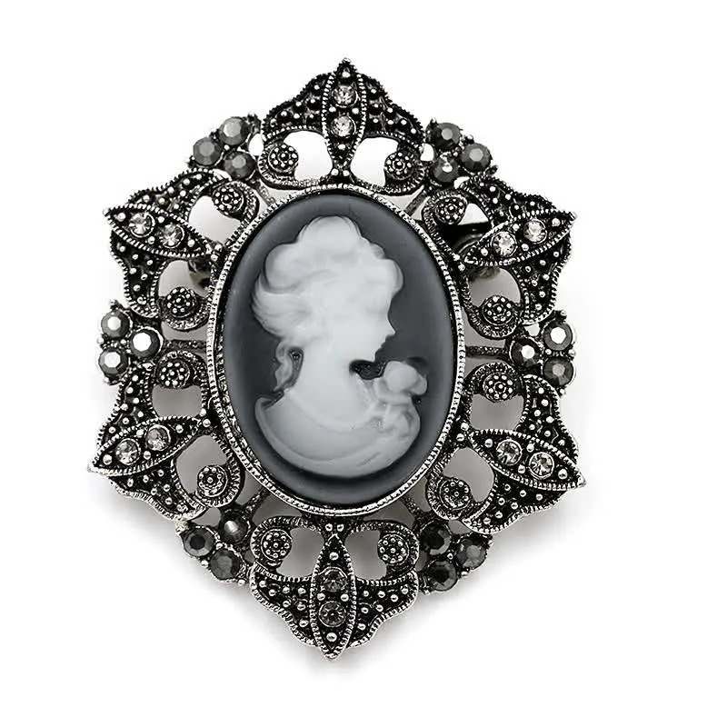 Women's Classic Cameo Victorian Brooch