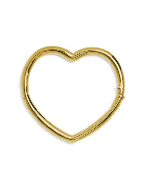 Yellow Gold Heart Bangle